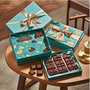 Wholesale Customized Luxury logo Food Grade Chocolate Truffle Kraft Paper