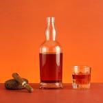 Customized Logo Glass Wine Bottles Sealing Type Customize with Lid 50 Ml 100 Ml