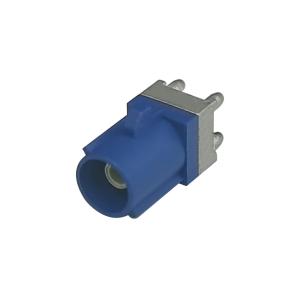 China FAKRA PCB Mount Coaxial Connector C Code Straight Blue Color For Car GPS factory