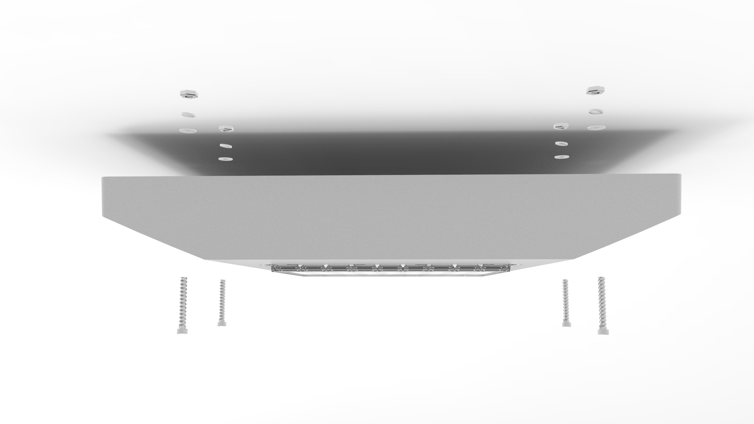 2700-6500K 90 Degrees 160-170lm/W Canopy Led Lights 25500lm