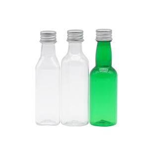 China Transparent Green Plastic Long Neck Cosmetic Spray Bottle With Screw Caps 100ml factory
