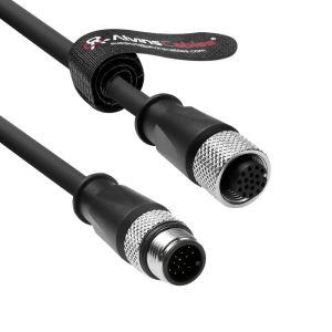 China Alvin's M12 A Code 17 Pin M F Cable 20m for Cognex HikRobot PROFINET on sale China Alvin's M12 A Code 17 Pin M F Cable 20m for Cognex HikRobot PROFINET on sale