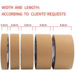 0.13mm Custom Printed Waterproof Kraft Paper Tape For Eco Friendly Packaging