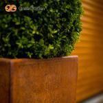Customize Large Corten Steel Flower Pots Outdoor Corten Steel Flowerpots