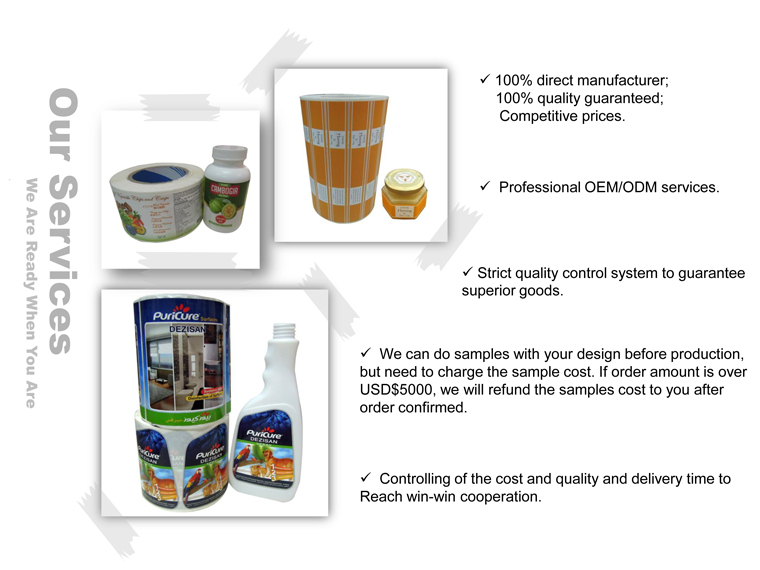 Waterproof Adhesive Sticker Labels With Matt Lamination For Shampoo