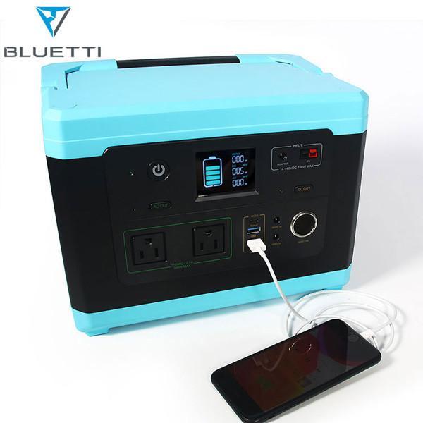 500 Watt Solar Portable System 220V 537Wh Residential Battery Backup System