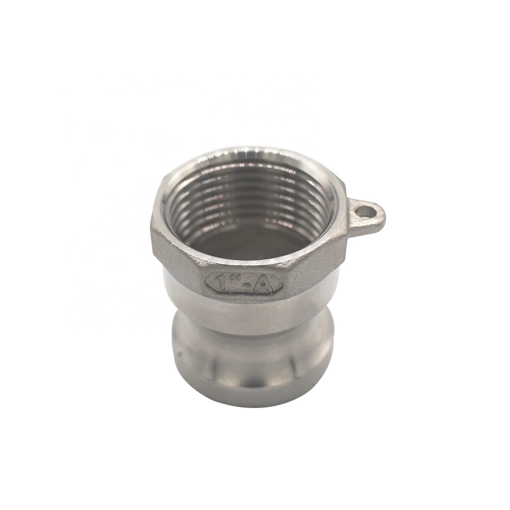 SS 304 316 Camlock Quick Connectors for Water Gas Oil NPT BSP 1/4"-4" Round Head Code
