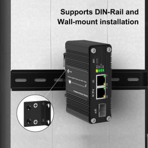 Mini Industrial Gigabit Ethernet PD Switch with Type-C Output