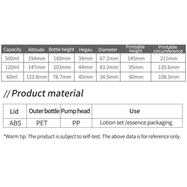 PE Hand Wash Skincare Lotion Bottles Plastic Container Packaging 500ml White Pump Shampoo Cream Bottle