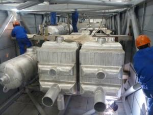 China CNOOC Gaolan Sichuan Air Separation Plant Aluminum Main Condenser Box factory