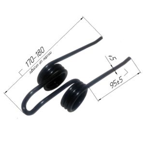 Customizable Agricultural Machine Parts: Tine Baler Compression Springs,