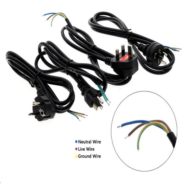 Electrical 5ft Appliance Power Cord US UL Plug 3 Prong Cord For TV