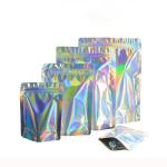 Durable Eco Friendly Zip Pouch Food Packaging CMYK Holographic Stand Up Pouch
