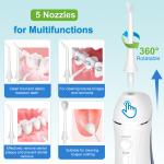 Oral Care Cleaner Water Flosser High Pressure Dental Faucet Irrigator Tap with 4