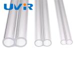 Twin Infrared Quartz Tube , Ceramic coating Infrared Light Pipe 15x33mm