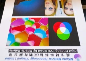 China Dual Side Digital Printable PVC Sheets with Excellent Ink Adhesion and Strong Peeling Strength factory
