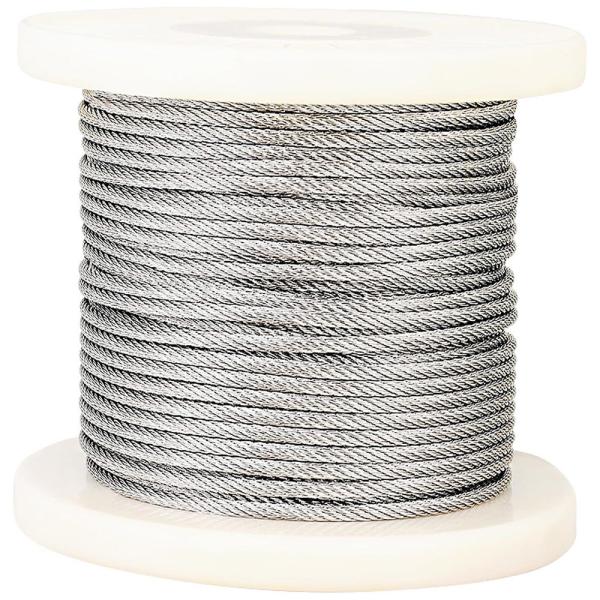 6x19 FC Steel Caboe Rope Wires 4mm/6mm/8mm Stainless Steel Wire Rope AISI304