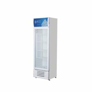 China glass display cabinet door gold series vertical refrigerated preservation beverage cabinet factory