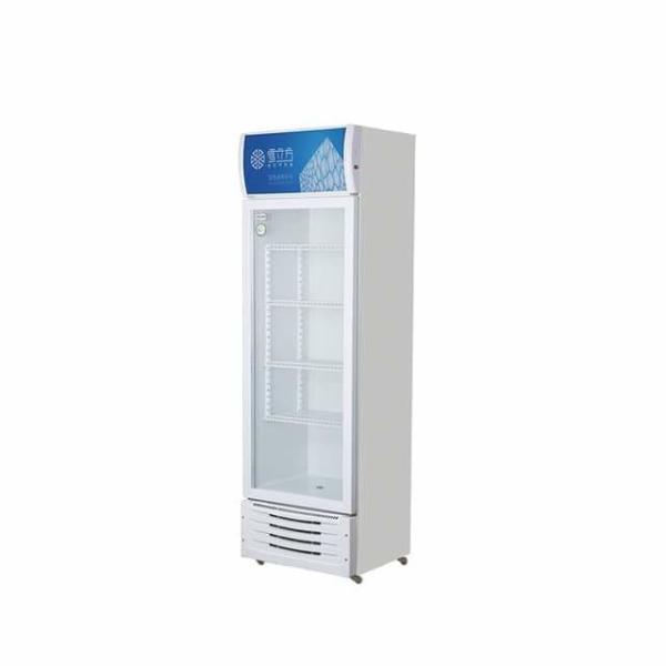 glass display cabinet door gold series vertical refrigerated preservation