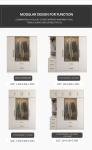 MDF Panel Bedroom Closet Furniture Almirah Cloth Combination Designs