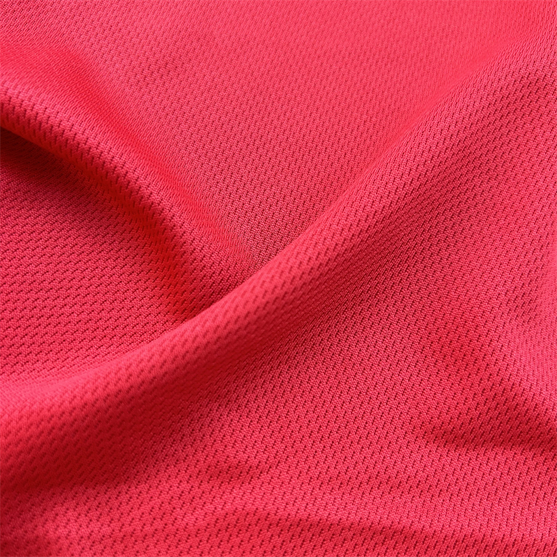 Polyester Bird Eye Mesh Eyelet Mesh Sports Jersey For Football Uniform 3.5-4.0 Grade