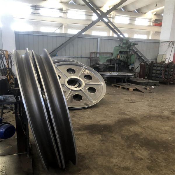 Large Heavy Equipment Cold Rolled Steel Cast Steel Pulley For Heavy Duty