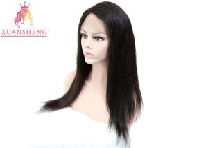 China Raw Hair Full Lace Human Wigs Straight Hair factory