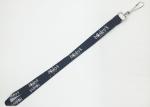 Fashionable Nylon Silk Screen Lanyards With Snap Hook / Card Clip