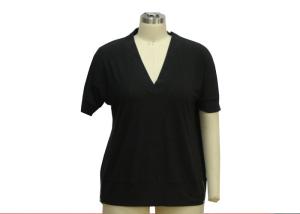 China 90% Polyester 10% Spandex Casual Ladies Wear Short Sleeve Summer Blouses factory