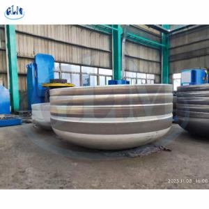 China 4500mm Diameter Seamless Dished Tank Heads Pipe Fittings Cap Alloy Steel Elliptical End factory