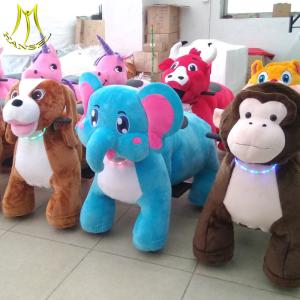 China Hansel high quality walking electric animal for park power wheels ride on animal factory