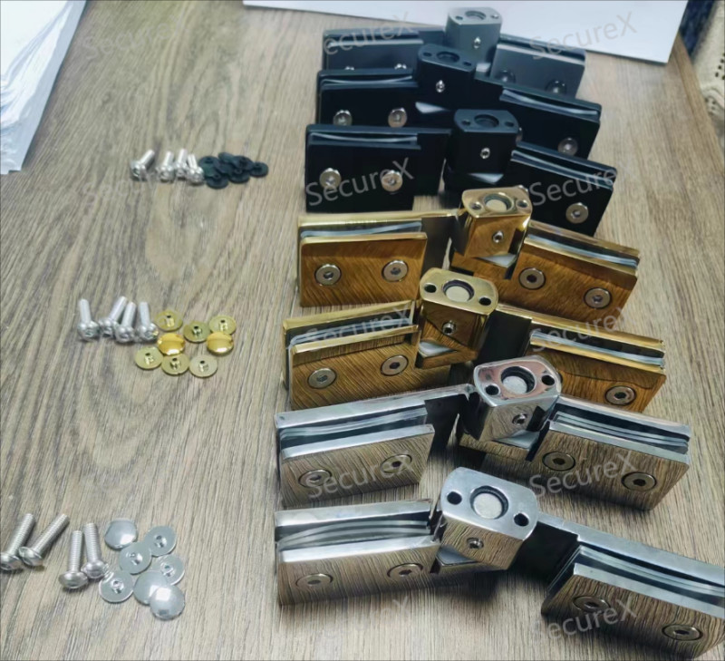 Casting Glass Shower Door Hardware Inside And Outside Easy Installation