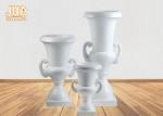 Classic Wedding Centerpiece Table Vases Glossy White Fiberglass Floor Vases