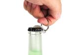 Cool Innovative Stainless Steel Mini One-hand Keychain Bottle Opener