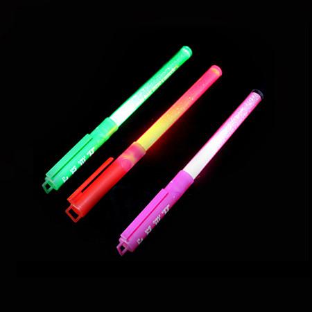 Multi-Color Plastic LED Flashing Pen Stick For Concert, Party, Wedding And