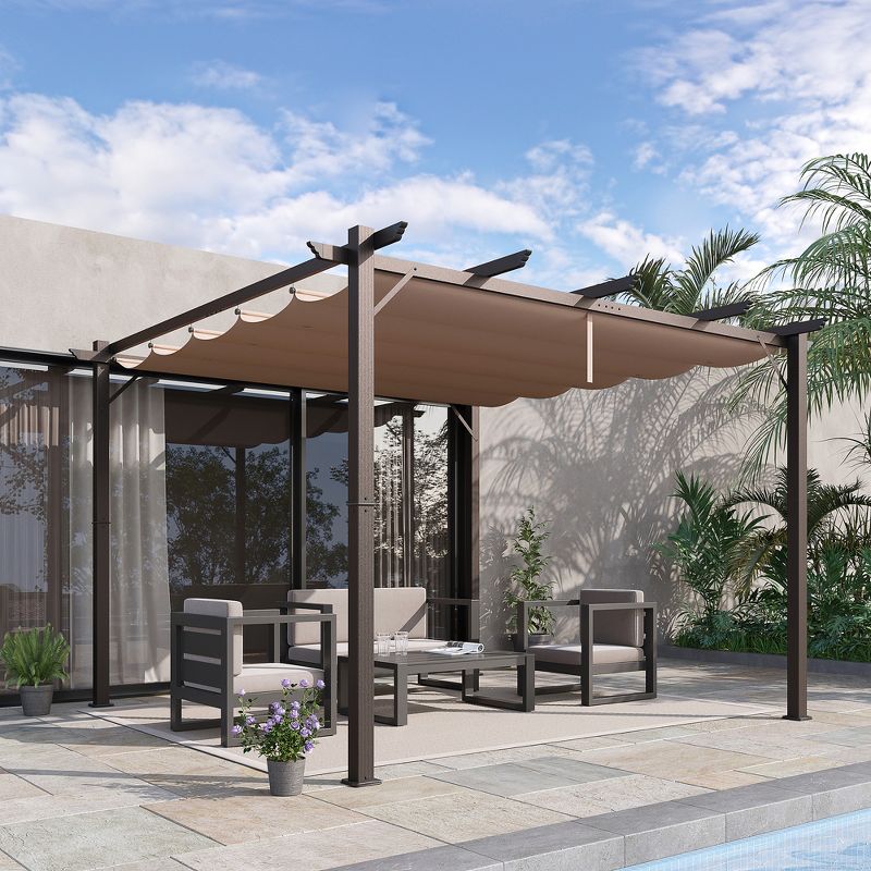 Transform Your Backyard into a Relaxing Retreat with AJUNION Aluminum Patio Pergola