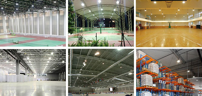 180W Commercial UFO LED High Bay Light 6000K Smart Light Sensor Type