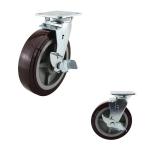 Polyurethane 660LBS 8 Inch Side Brake Heavy Duty Casters