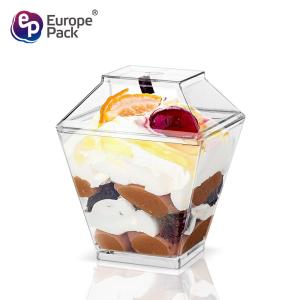 China Food grade party supply 2oz disposable plastic dessert cup with lid factory