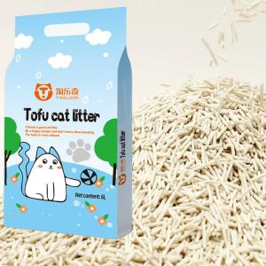 China Tofu 100 Dust Free Cat Litter Premium Cornstarch Dustless Cat Litter factory