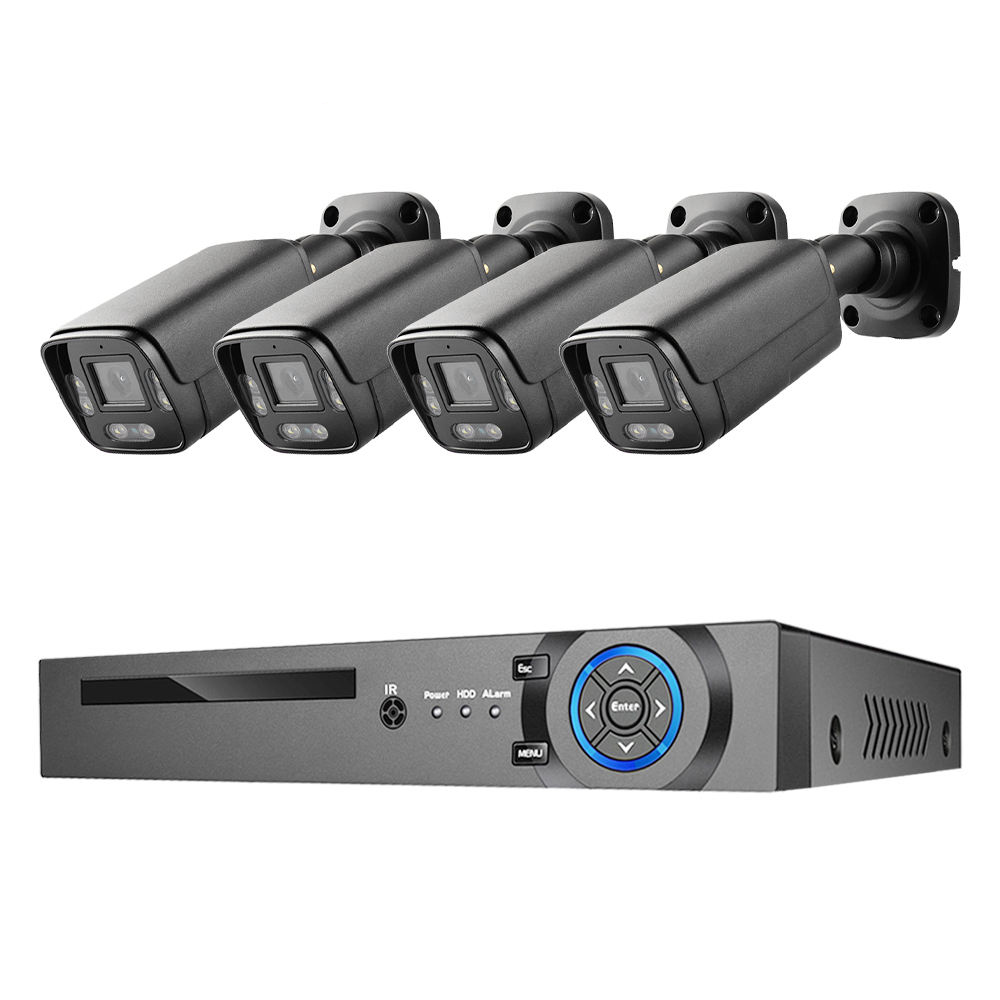 Customized 4CH 4MP IP Camera Outdoor Bullet Camera Surveillance Security POE NVR Kit