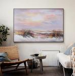 Hotel Office Decorative Painting Modern Hand Painted Pictures of Autumn Trees