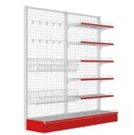 shelves system gondola supermarket equipment steel single side rack for