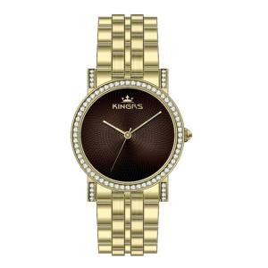 China Custom Logo Gold Ladies Watches , Ladies Wrist Watches 36.0mm factory