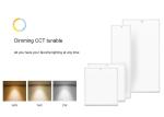 Temperature Adjust Led Slim Square Ceiling Light 24Watt 36Watt