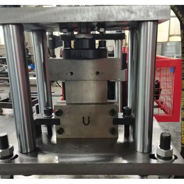China 0.6-1.2mm PPGI V Shaped Steel Rack Mesh Deck Roll Forming Machine on sale China 0.6-1.2mm PPGI V Shaped Steel Rack Mesh Deck Roll Forming Machine on sale