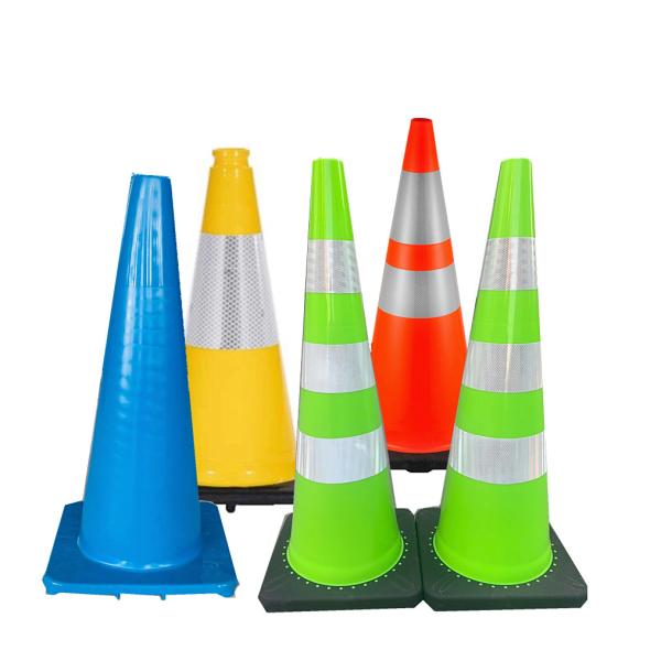 Black White Red Traffic Cones 36in Traffic Control Cones Reflective