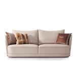 Matted Comfy White Sectional Couch 0.8x1.6m Luxury Living Room Furniture Sets