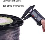 5 LB Commercial Square Trimmer Line High Strength Inner Core Fits Most Trimmer