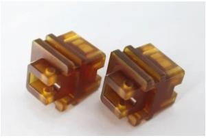 China Precision Amber PEI Injection Molding Plastic Parts High Temperature Resistance factory